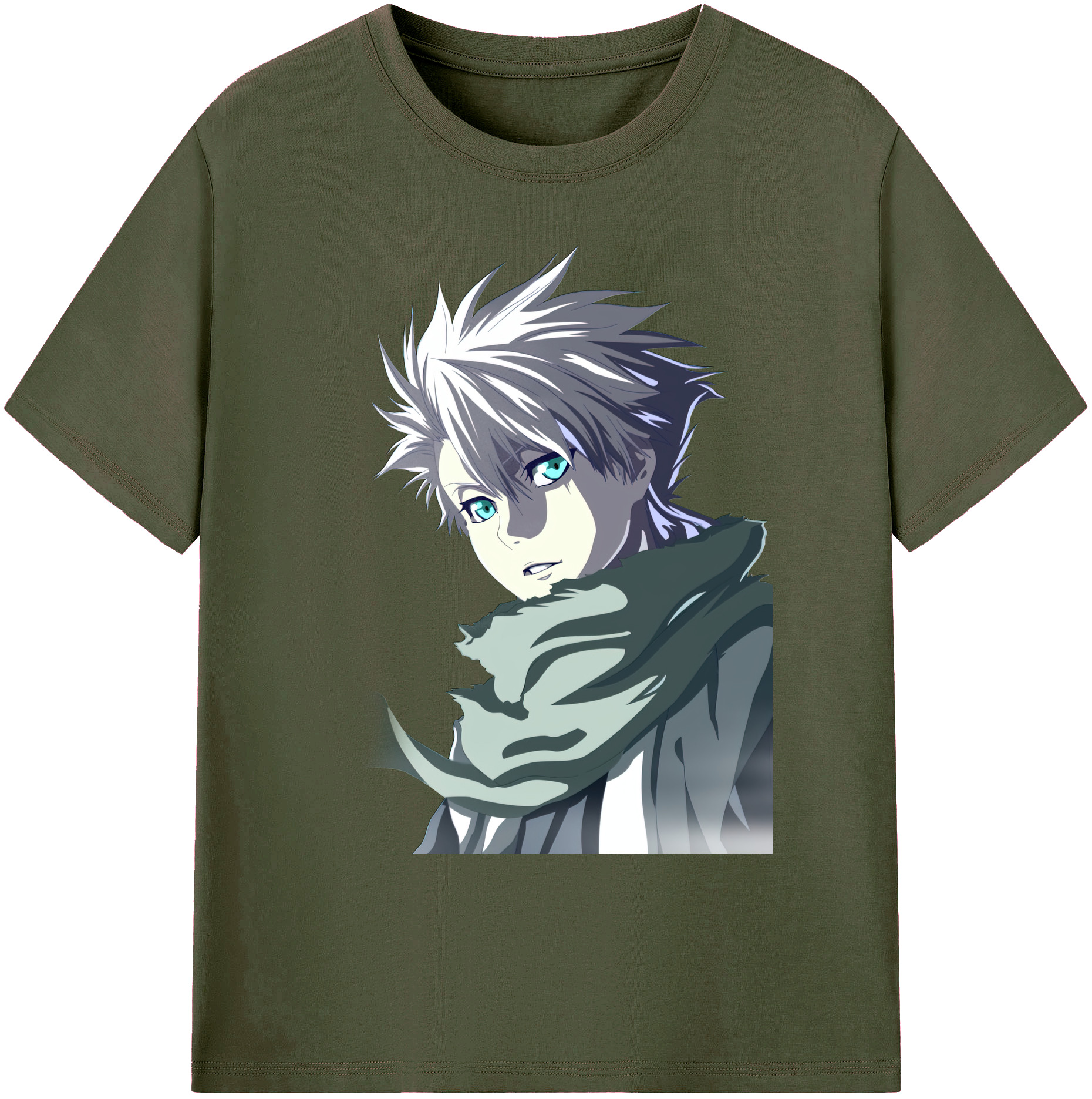 （画像用） ブリーチ 日番谷冬獅郎（ひつがや とうしろう） BLEACH Hitsugaya Toushirou 綿100％ メンズ半袖Tシャツ｜肌触りやわらか＆通気性